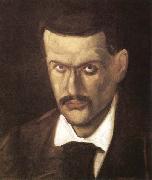 Paul Cezanne Autoportrait oil